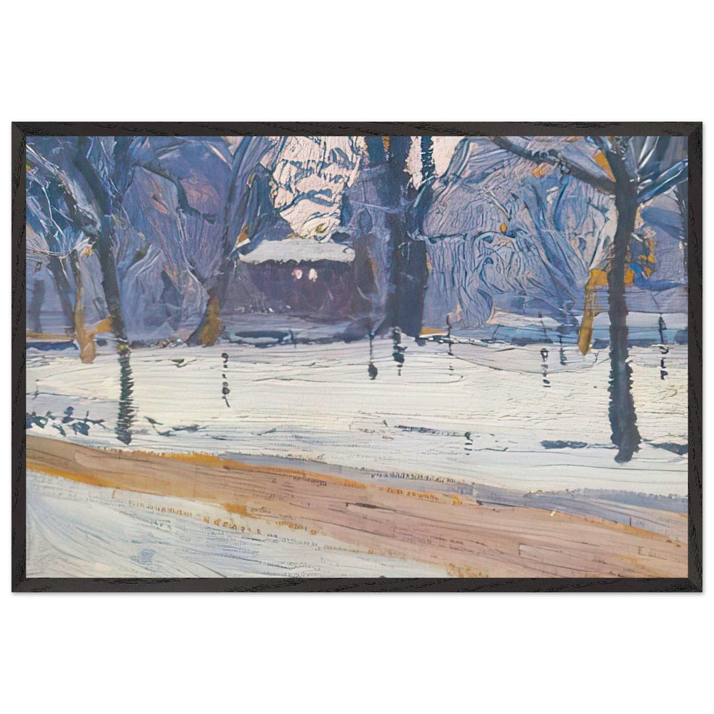 Krakow Hoarfrost by Oleksa Novakivskyi, framed poster