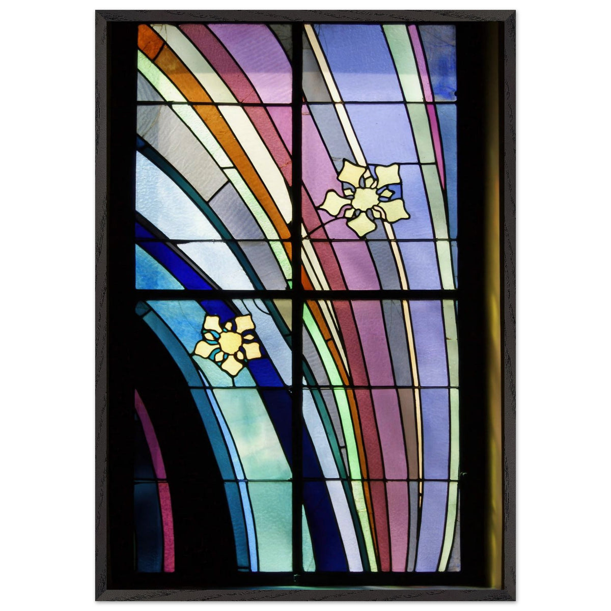 Krakow Medical Society House, Stained Glass Window by Stanisław Wyspiański, framed poster, view 3