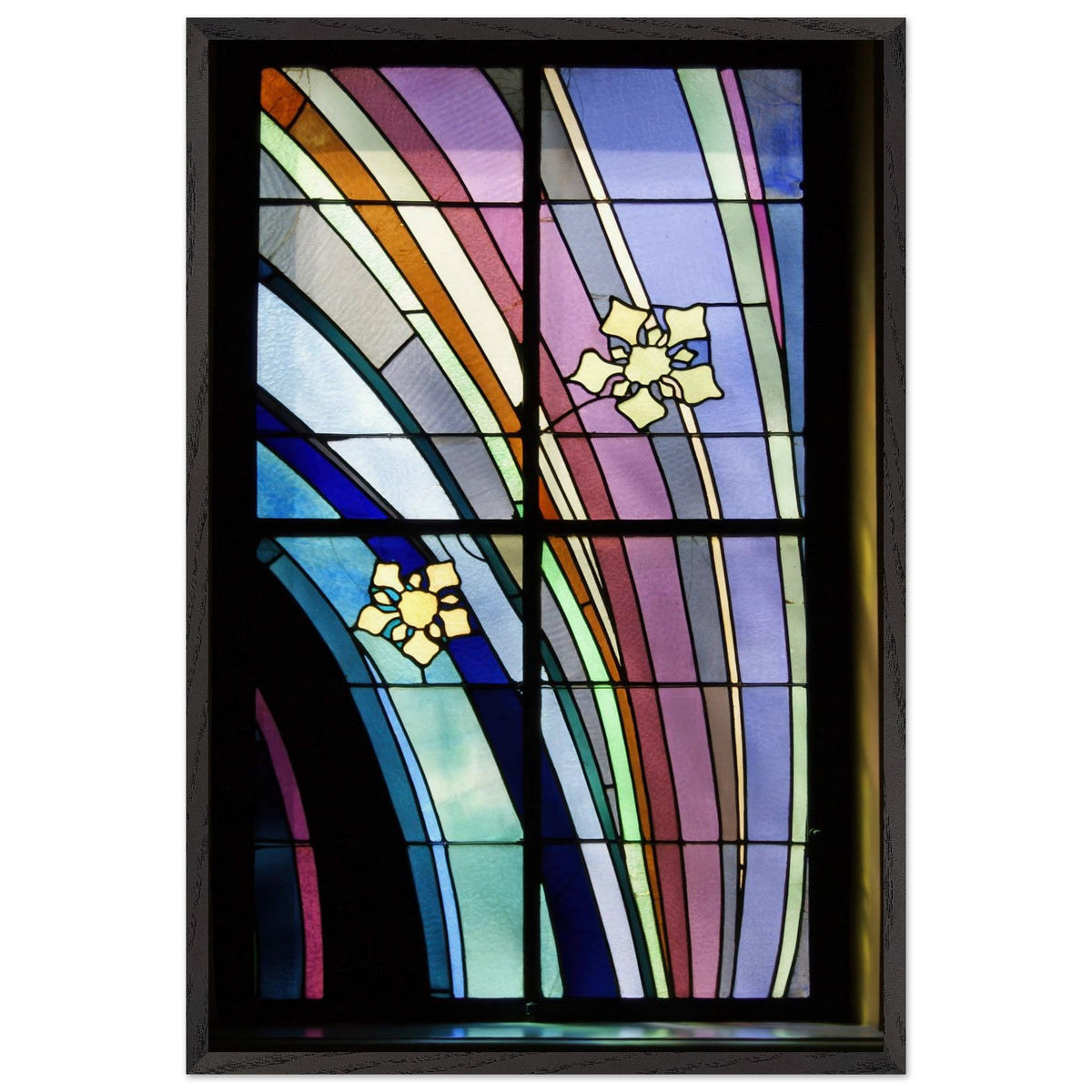 Krakow Medical Society House, Stained Glass Window by Stanisław Wyspiański, framed poster