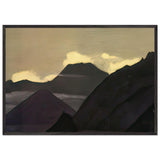 Kuluta. Mountains before the Sunset by Nicholas Roerich, framed poster, view 3