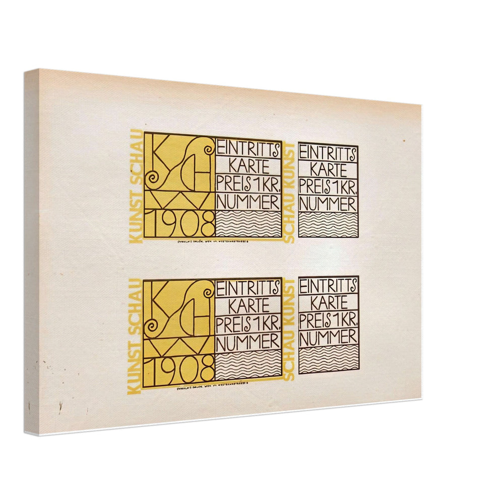 Kunstschau Tickets by Bertold Löffler, canvas