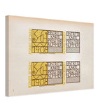 Kunstschau Tickets by Bertold Löffler, canvas