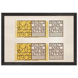 Kunstschau Tickets by Bertold Löffler, framed poster, view 2