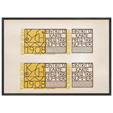 Kunstschau Tickets by Bertold Löffler, framed poster, view 3
