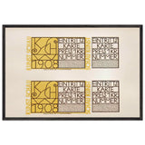 Kunstschau Tickets by Bertold Löffler, framed poster