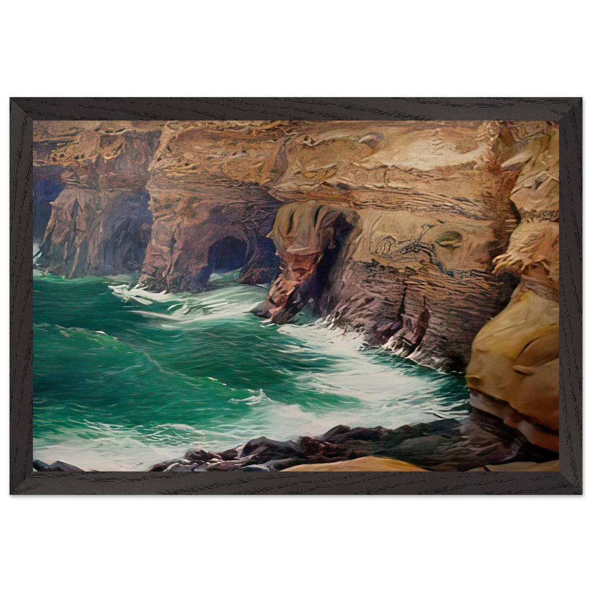 La Jolla Caves by Guy Rose, framed poster, view 2