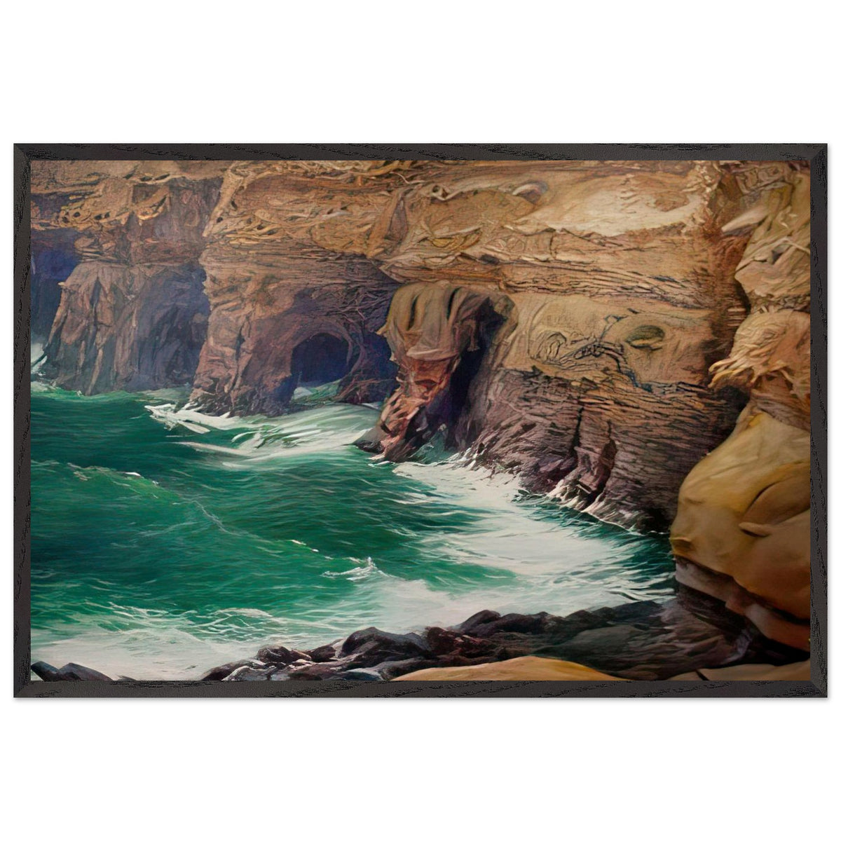 La Jolla Caves by Guy Rose, framed poster