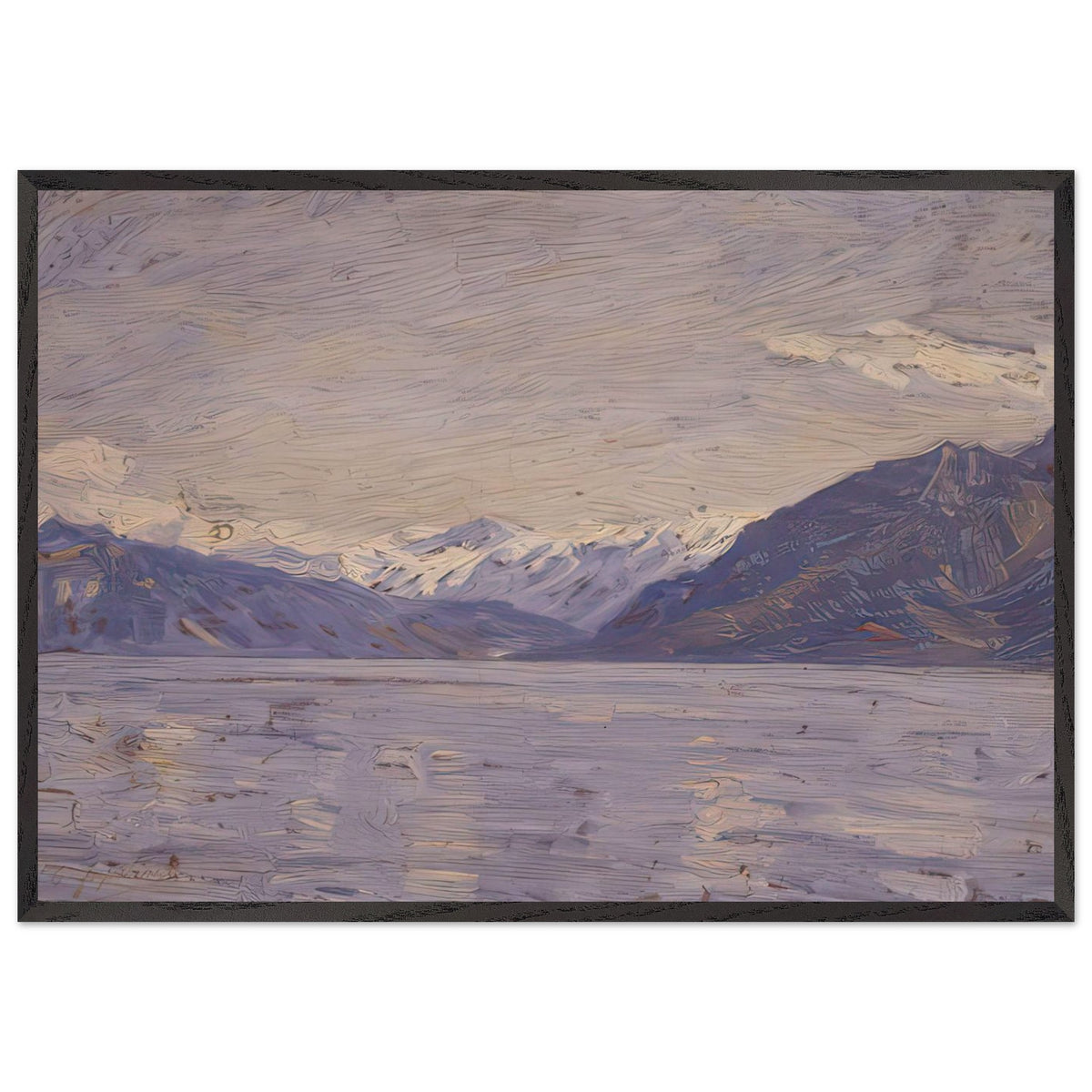 Lac Leman by Fujishima Takeji, framed poster, view 3