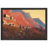 Ladakh. Sunset by Nicholas Roerich, framed poster, view 2