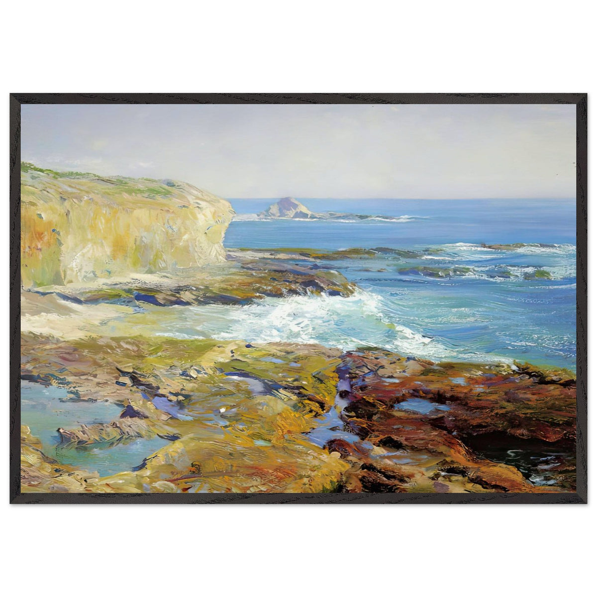 Laguna Rocks, Low Tide by Guy Rose, framed poster, view 3