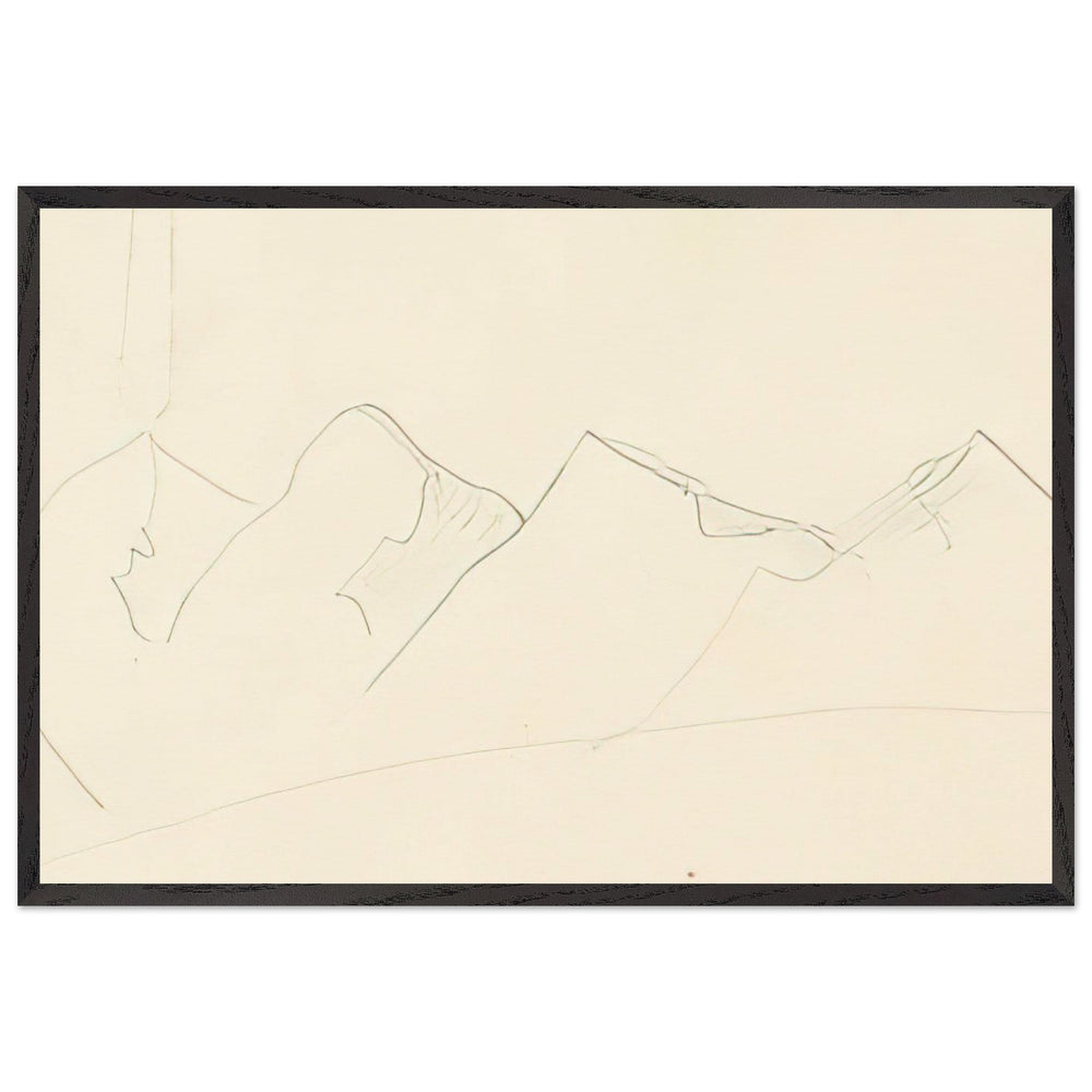 Lahaul Mountains by Nicholas Roerich, framed poster