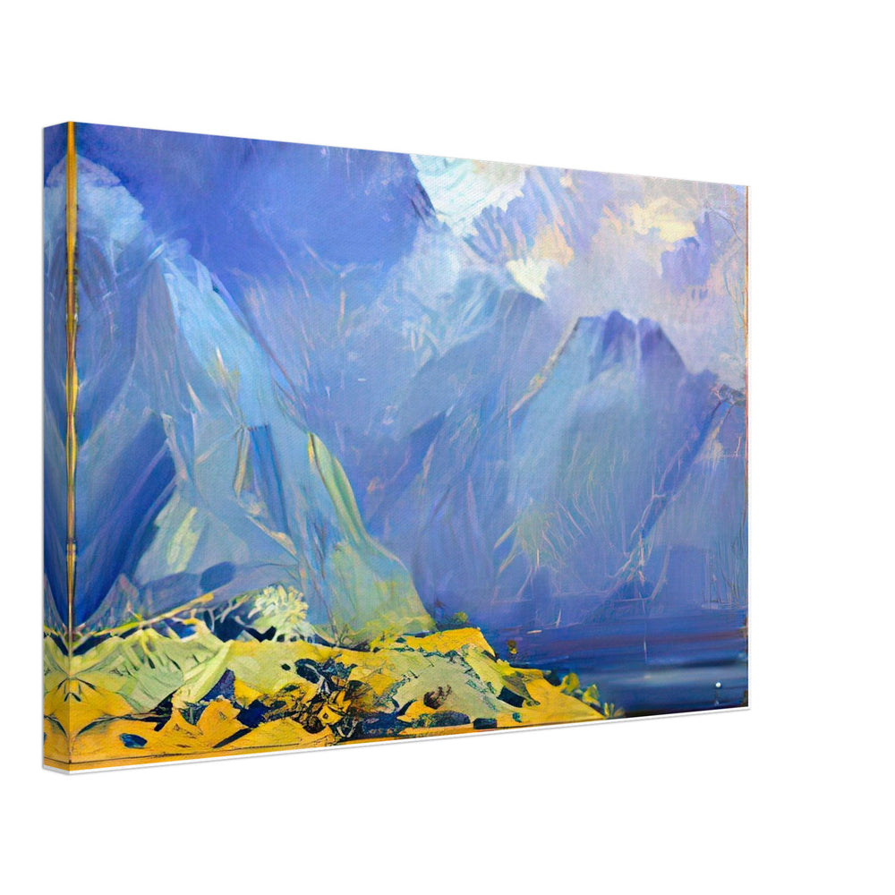 Lake in the Mountains by Nicholas Roerich, canvas