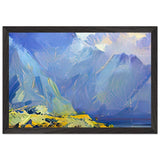 Lake in the Mountains by Nicholas Roerich, framed poster, view 2