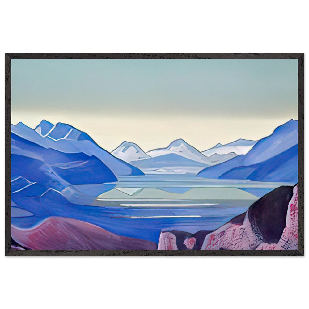 Lake in the Mountains by Nicholas Roerich, framed poster