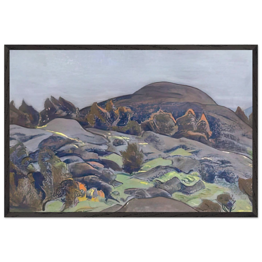 Lake Ladoga by Nicholas Roerich, framed poster