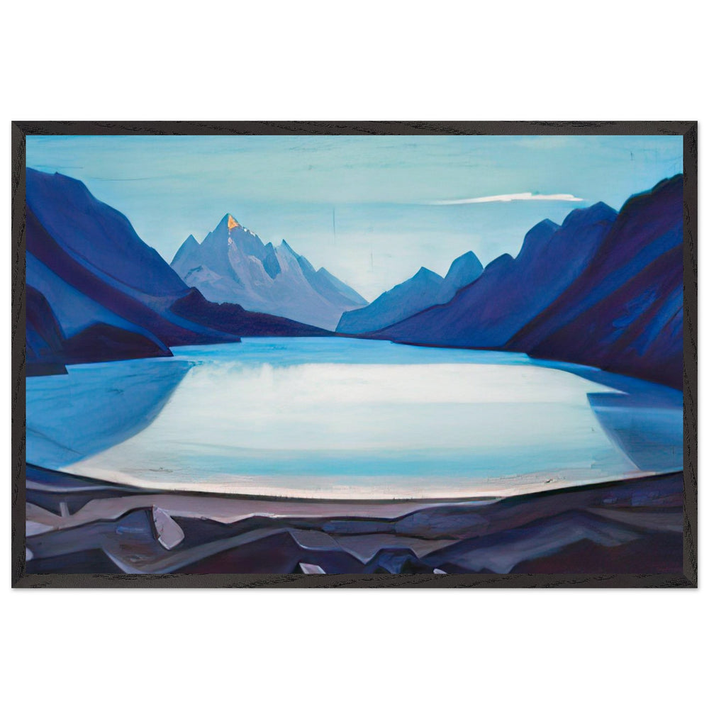 Lake Sheshnag by Nicholas Roerich, framed poster