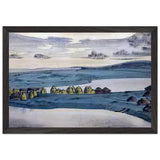 Lake Village by Nicholas Roerich, framed poster, view 2