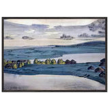 Lake Village by Nicholas Roerich, framed poster, view 3
