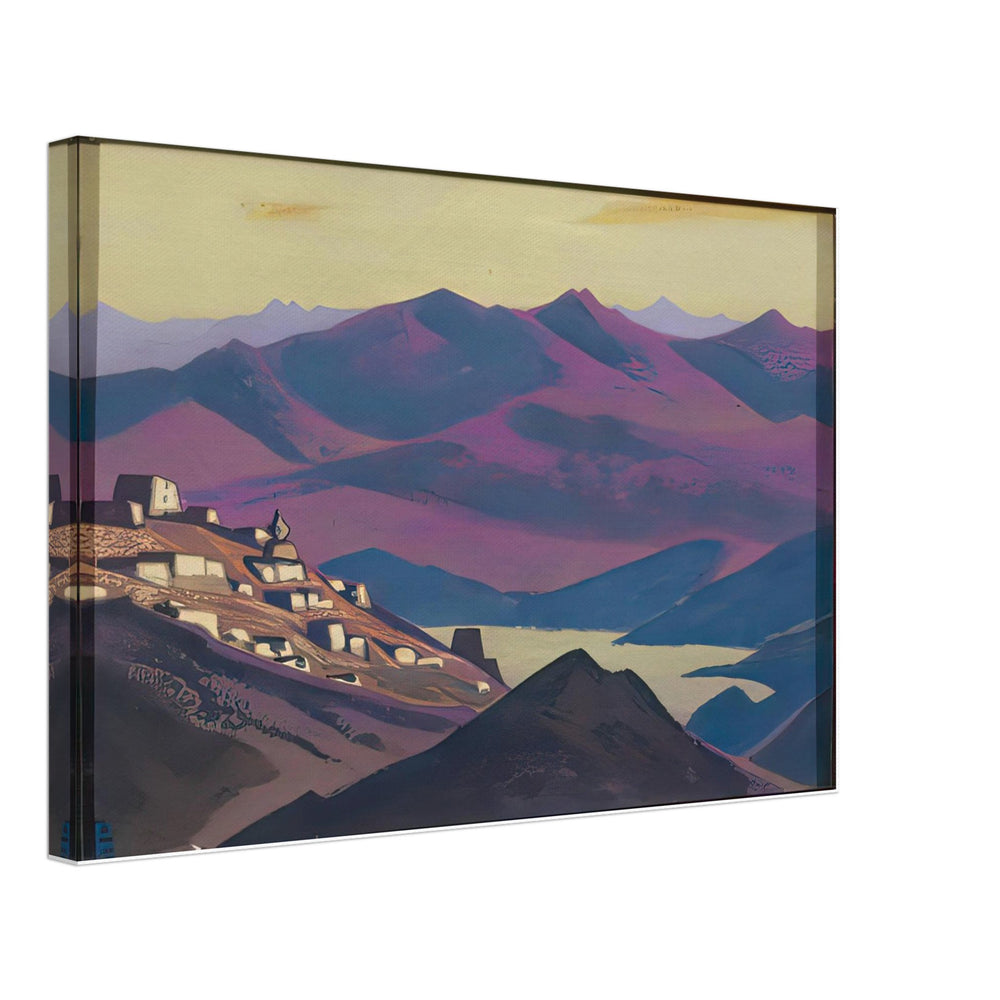 Lake Yam-tso by Nicholas Roerich, canvas