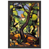 Landscape at Cassis by Samuel Peploe, framed poster, view 2