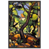 Landscape at Cassis by Samuel Peploe, framed poster