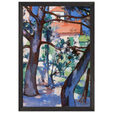 Landscape, Cassis, France by Samuel Peploe, framed poster, view 2