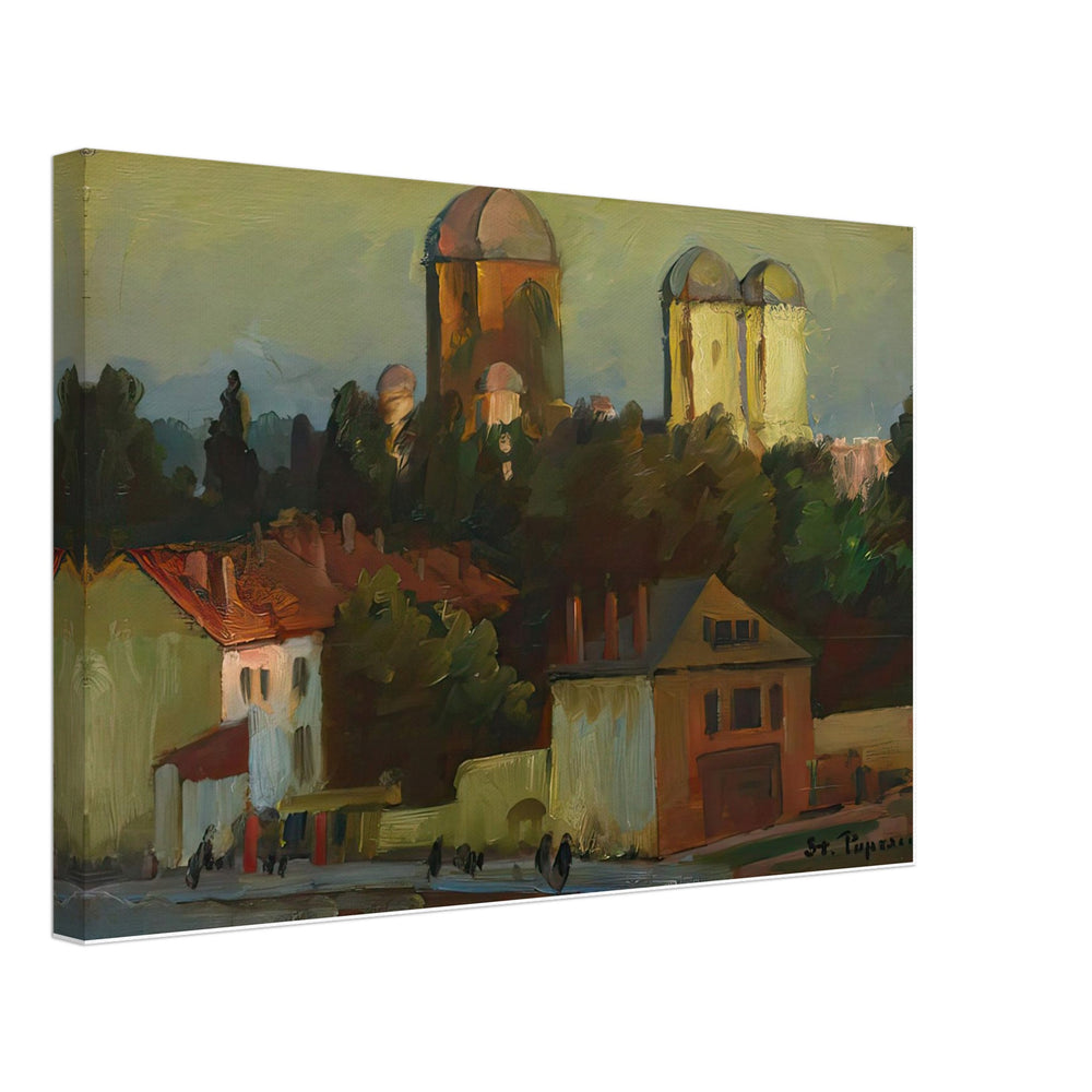 Landscape from Câmpulung by Stefan Popescu, canvas