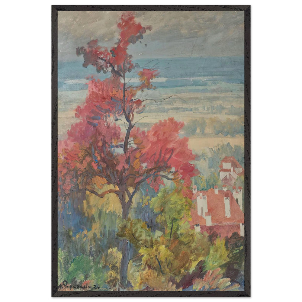 Landscape from Provence by Stefan Popescu, framed poster