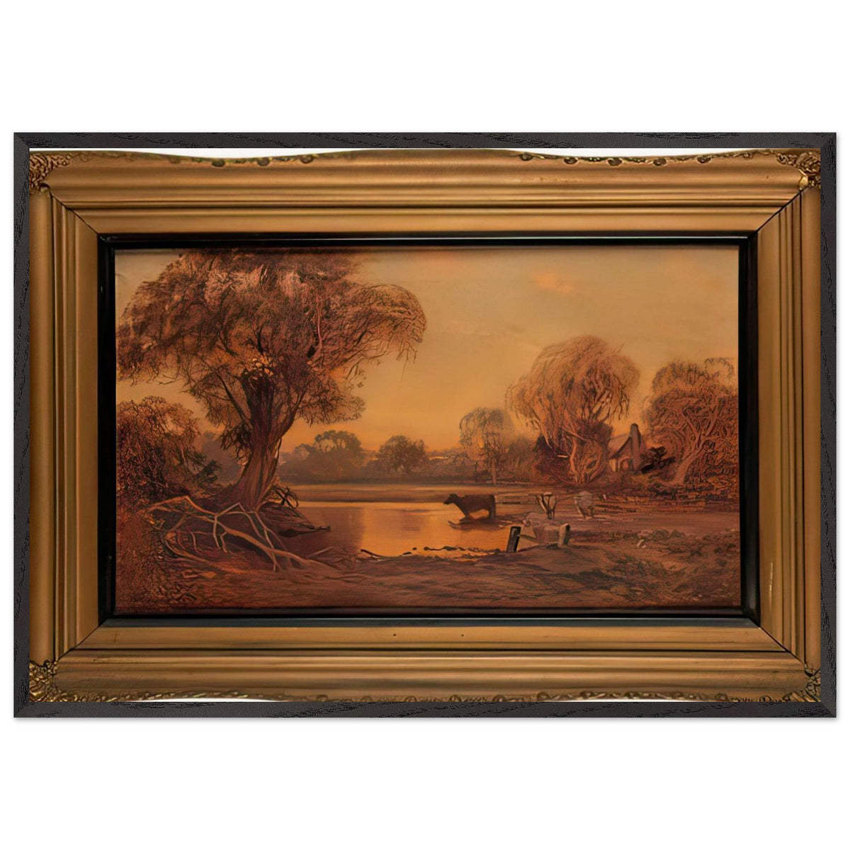 Landscape by George Hyde Pownall, framed poster, view 3
