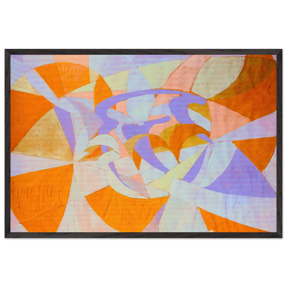 Landscape by Giacomo Balla, framed poster