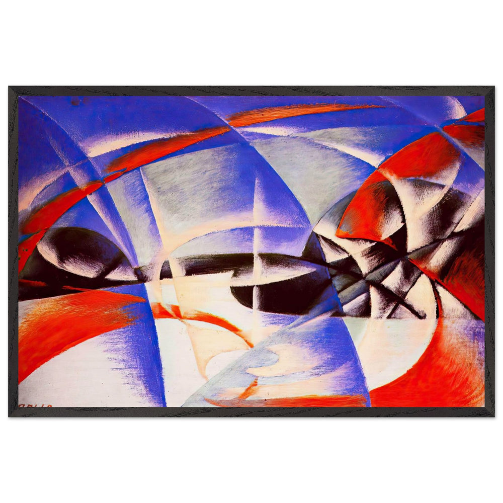 Landscape by Giacomo Balla, framed poster