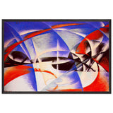Landscape by Giacomo Balla, framed poster