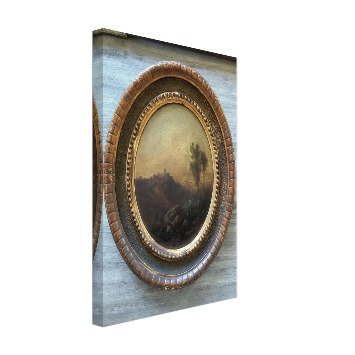 Landscape by Guido Agostini, canvas, view 2