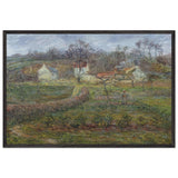 Landscape in a Valley by Gustave Loiseau, framed poster