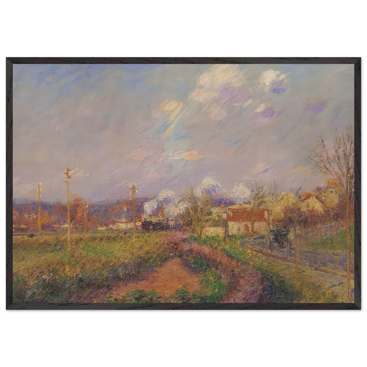 Landscape in Autumn by Gustave Loiseau, framed poster, view 3