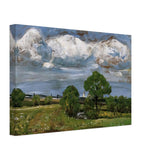 Landscape in Csik (Transylvania) by Istvan Nagy, canvas, view 2