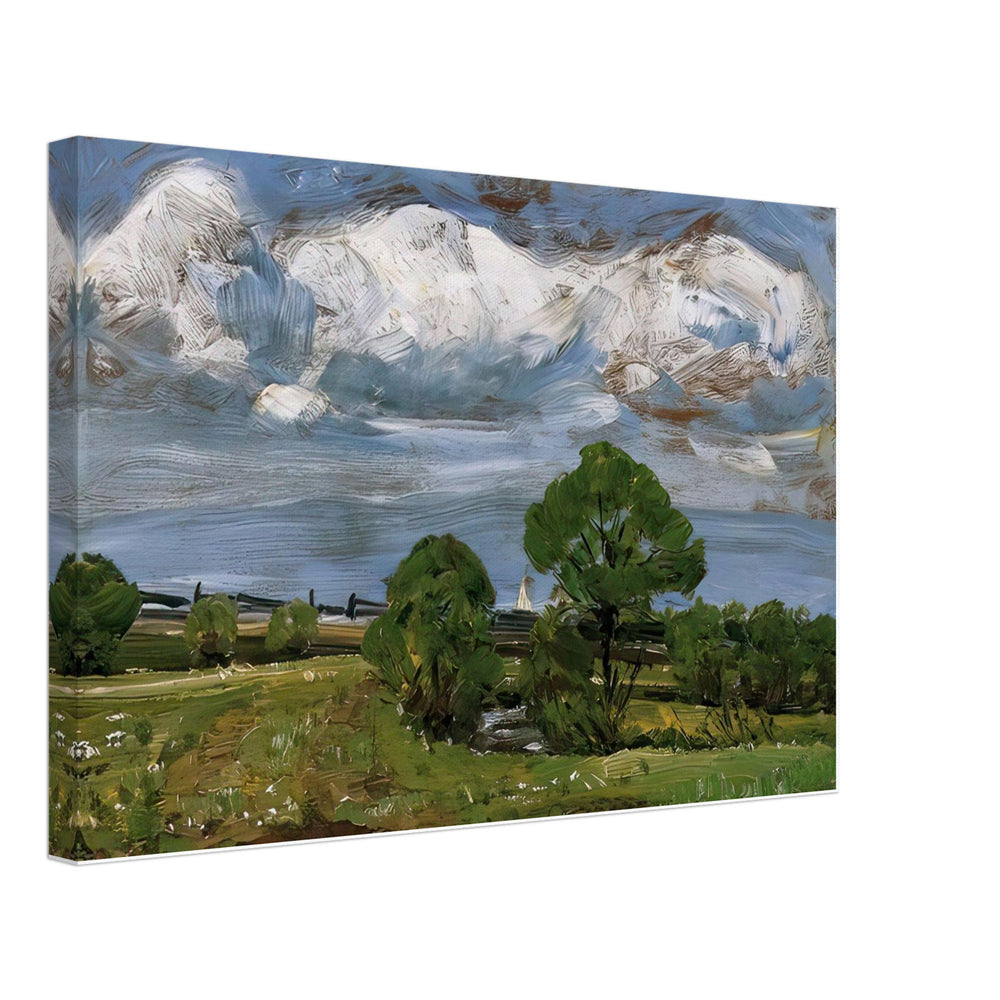 Landscape in Csik (Transylvania) by Istvan Nagy, canvas