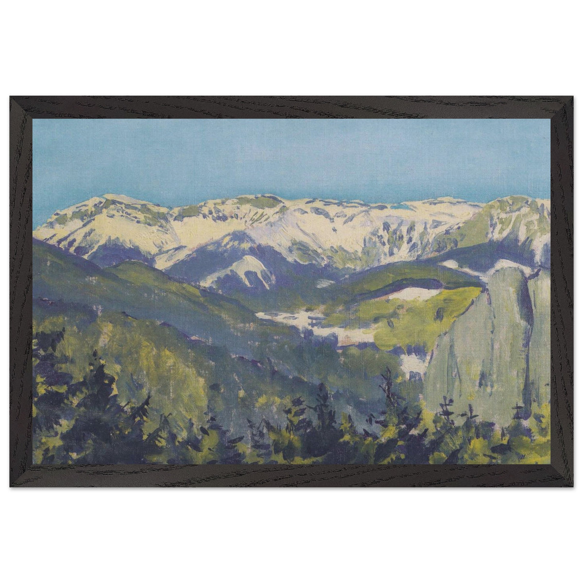 Landscape in Semmering by Koloman Moser, framed poster, view 2