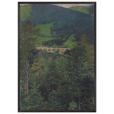 Landscape in Semmering by Koloman Moser, framed poster, view 3