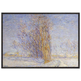 Landscape in Snow by Gustave Loiseau, framed poster, view 3