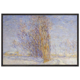 Landscape in Snow by Gustave Loiseau, framed poster