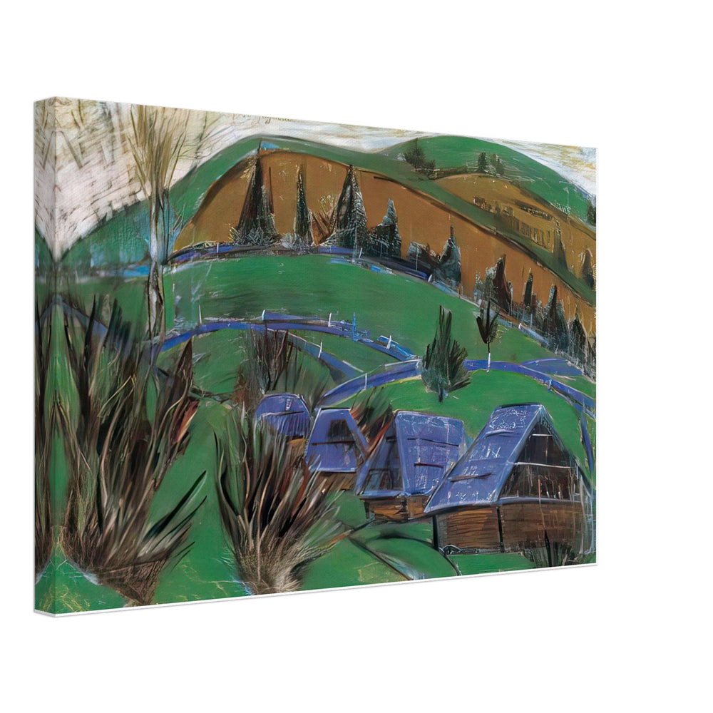 Landscape in Transylvania by Istvan Nagy, canvas