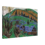 Landscape in Transylvania by Istvan Nagy, canvas