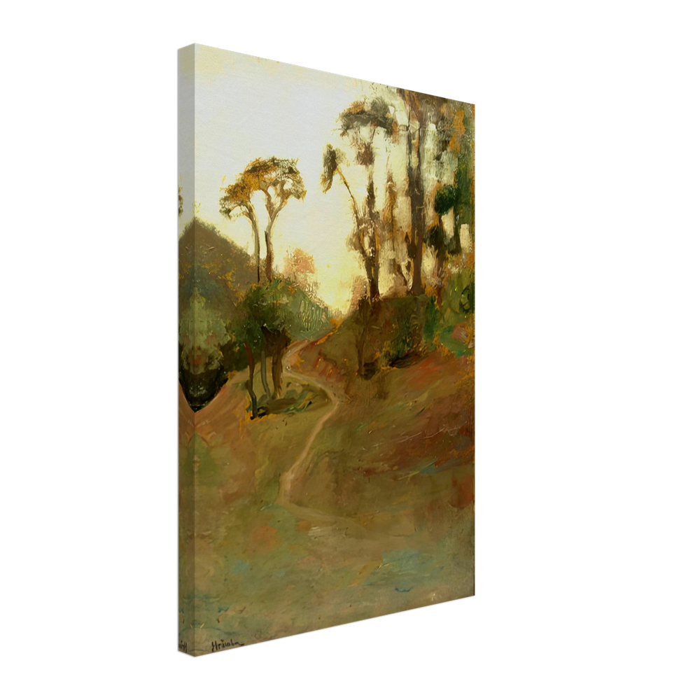 Landscape by Ipolit Strambu, canvas