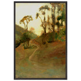 Landscape by Ipolit Strambu, framed poster