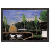 Landscape by Istvan Nagy, framed poster, view 2