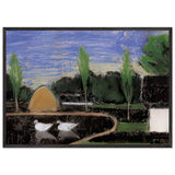 Landscape by Istvan Nagy, framed poster, view 3