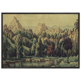Landscape by Konstantin Bogaevsky, framed poster, view 3