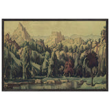 Landscape by Konstantin Bogaevsky, framed poster