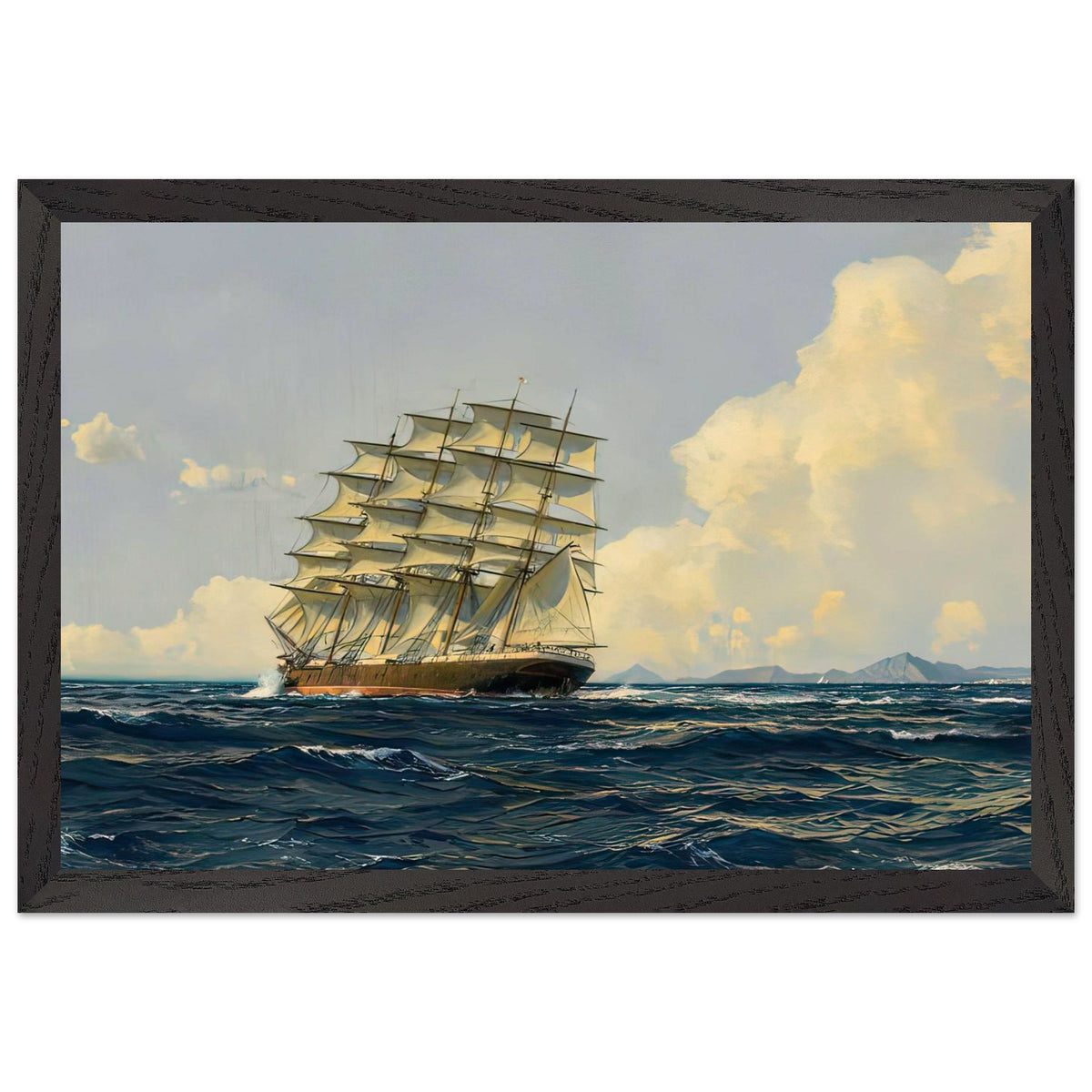 Landscape by Michael Zeno Diemer, framed poster, view 2